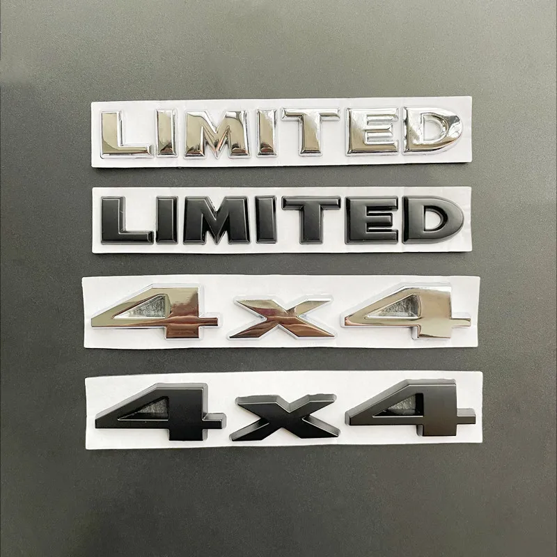 Emblema per auto, 4 x 4 badge automobilistico in metallo 3D emblemi adesivi rotondi emblemi adesivi per auto auto adesivi compatibili con Jeep Wrangler veicoli camion SUV