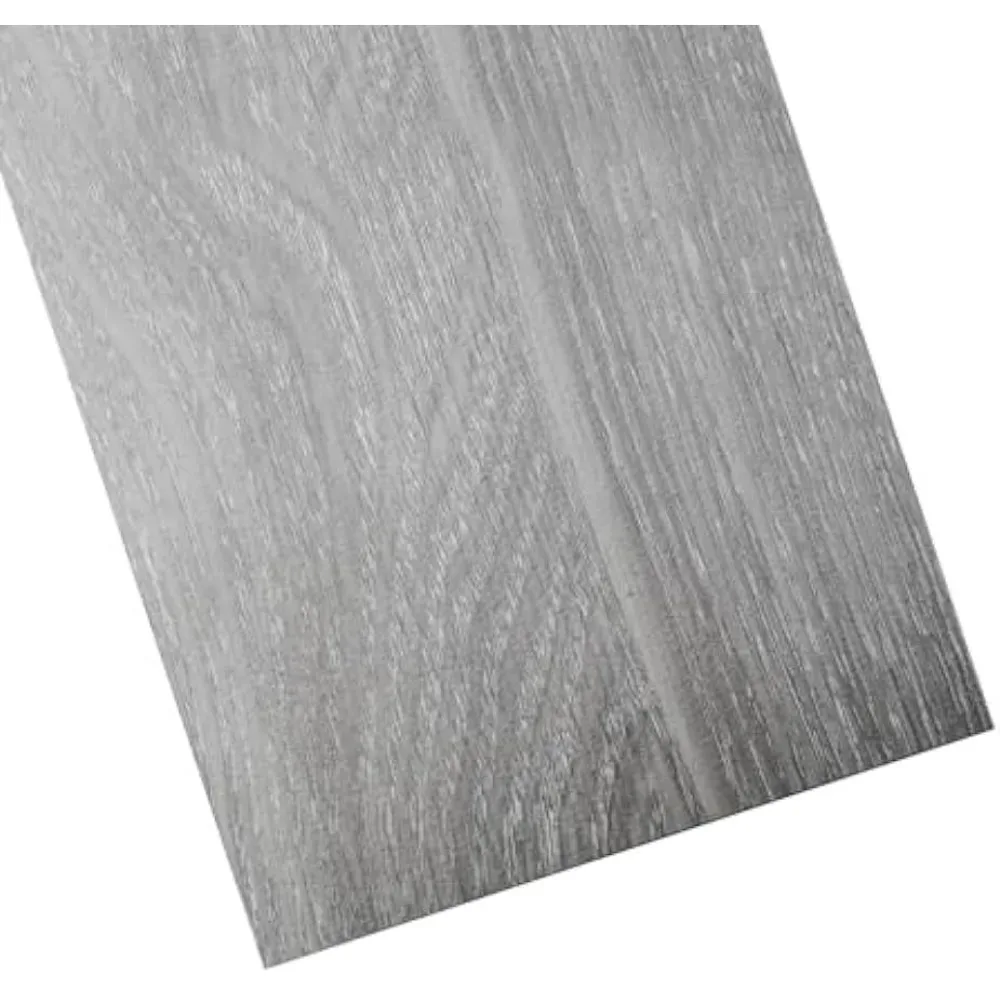 

Light Grey Peel and Stick Floor Tile Sticker Premium Wood Grain Peel and Stick Floor Tile Vinyl Wood Plank 36-Pack 54 Sq.Ft Shed