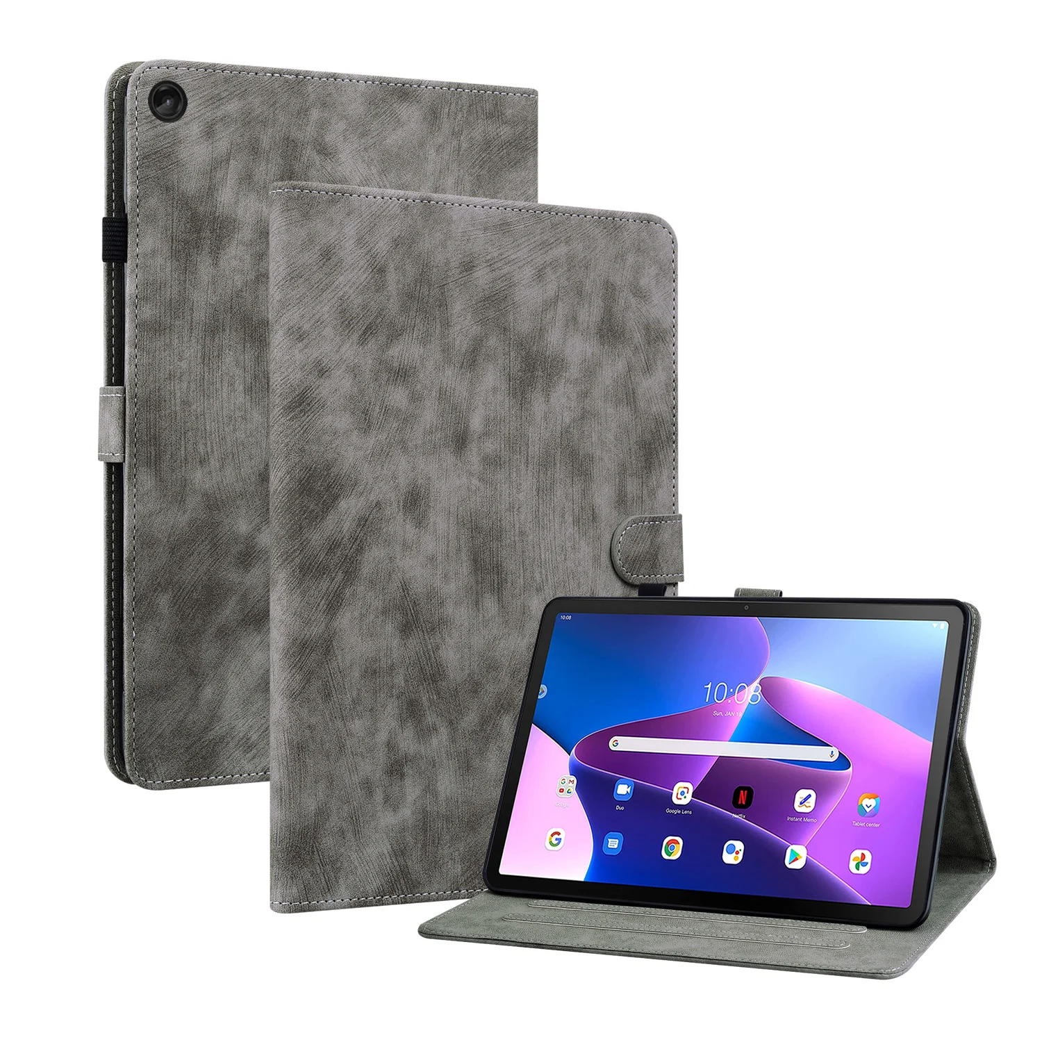Cute Tiger Funda Con Guscio Posteriore In Tpu Per Lenovo Tab M10 Plus Tb-X606F 10.3 Per Lenovo Tab M10 Tb-X605 X505F 2Nd X306F Book Cover