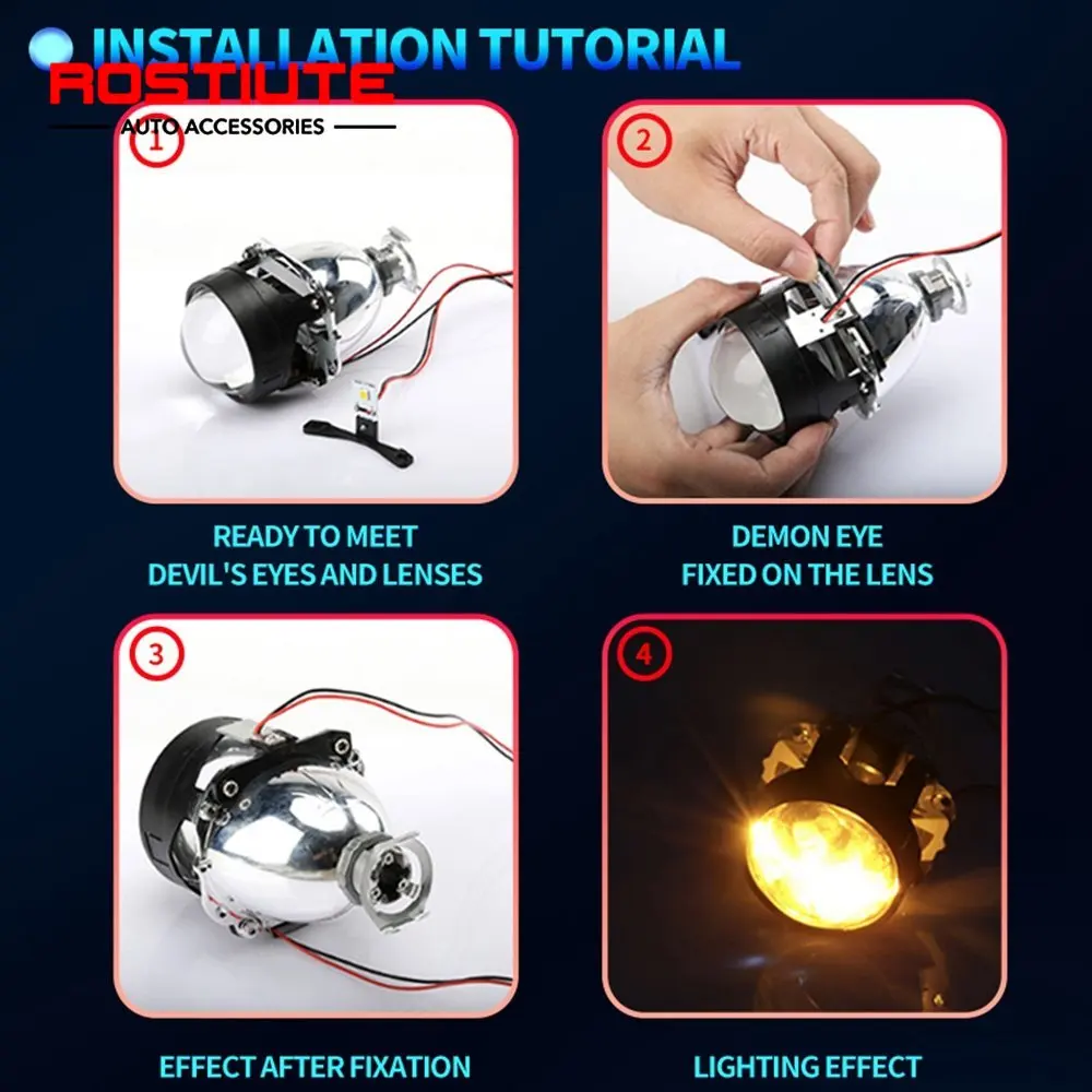 รูปสินค้า ไฟหน้า LED วิ่งกลางวัน สำหรับรถยนต์ 2 ชิ้น