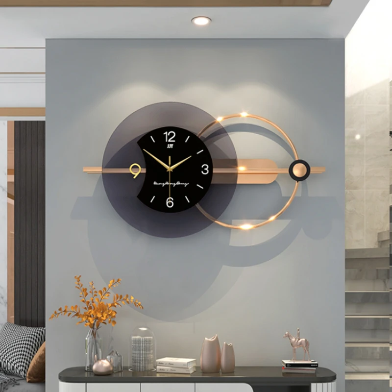 

Luxury Silent Clock Mechanism Modern Design Art Living Room 3d Large Wall Clock Hands Clockwork Deco Cuisine Design Decoration