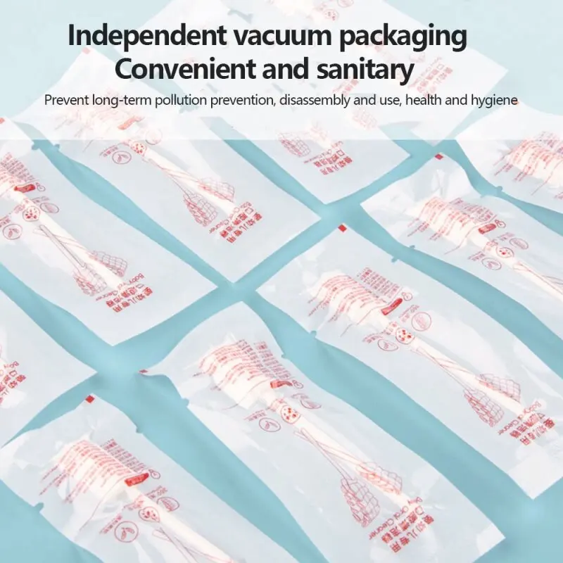 Baby Oral Disposable Cleaner Newborn Milk Teeth Gauze Toothbrush Baby Tongue Washing Tongue Artifact Baby Cotton Swabs Care 5