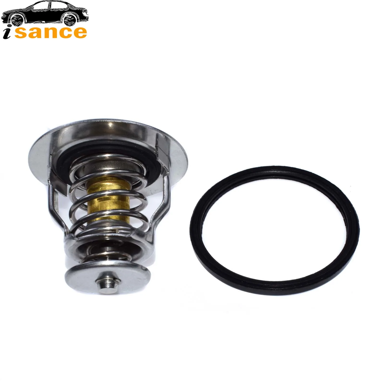 Isance New 82 Deg Coolant Thermostat With Gasket 9091603136 For Toyota