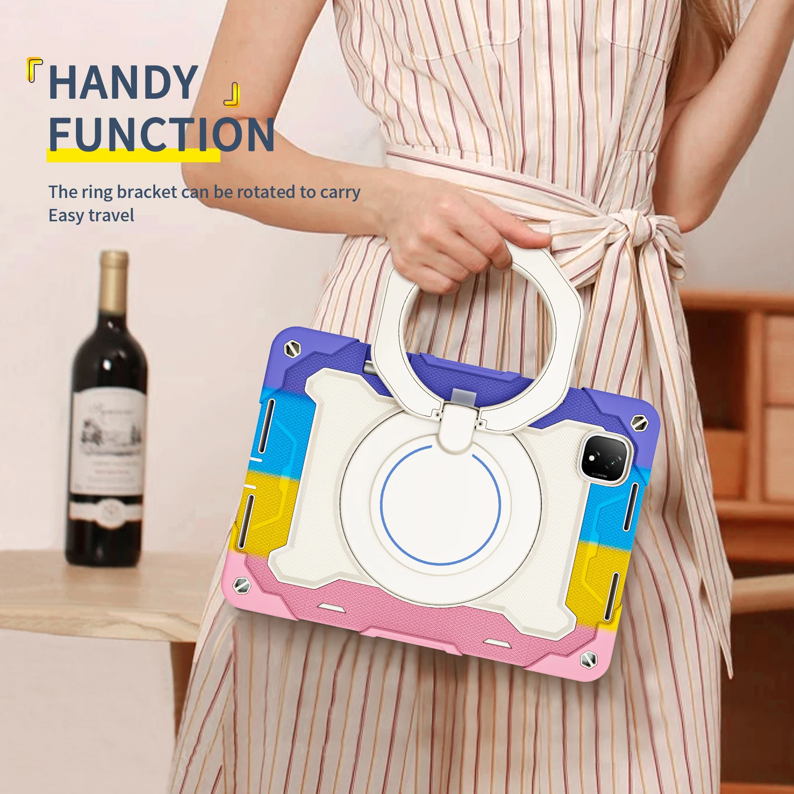 Heavy Duty Shockproof Tablet Case with Stand and Pen Slot