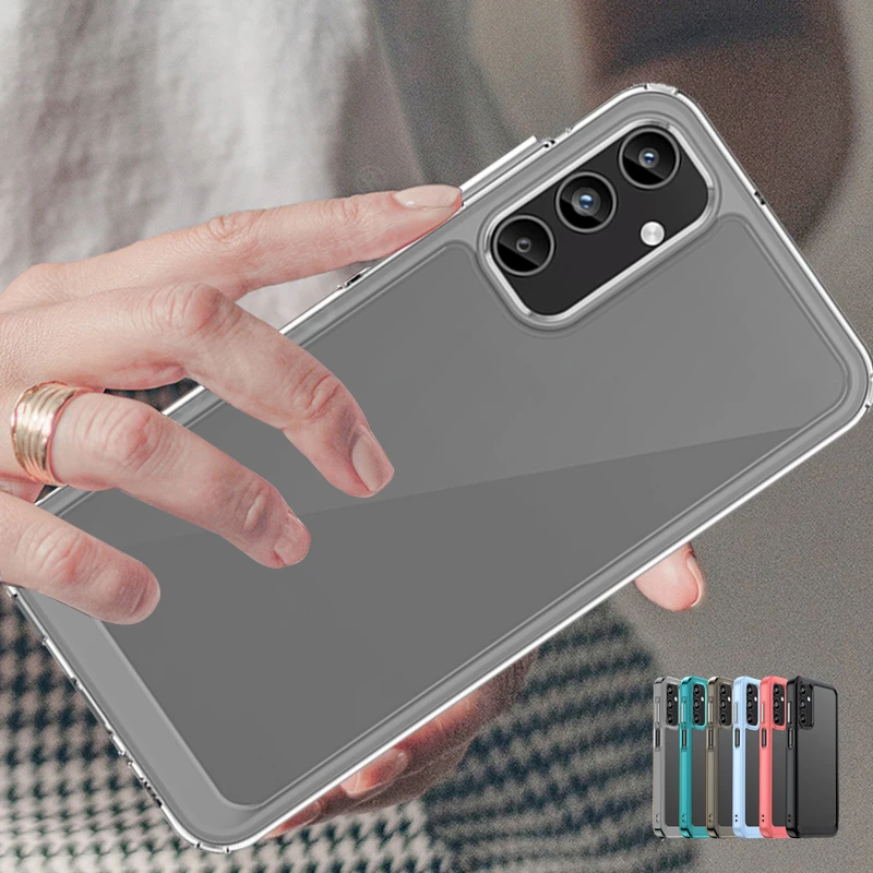 

For Samsung Galaxy A15 Case Cover Samsung A15 Capas New Shockproof Bumper Transparent Colour Clear Samsung A 15 A15 A25 A05 A05S