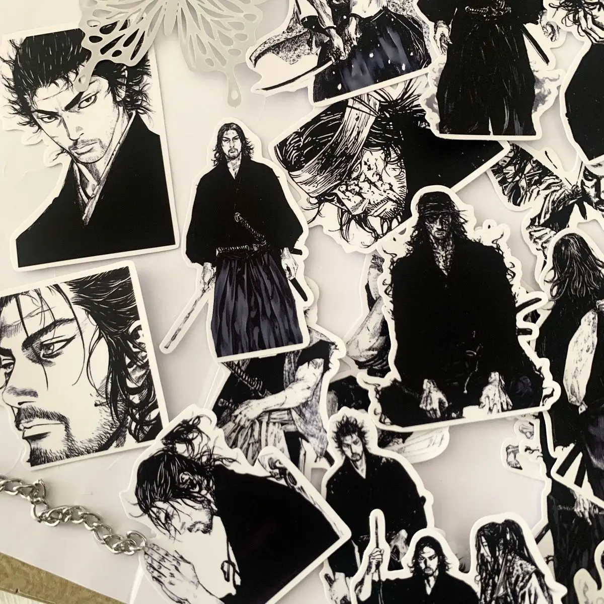 preto, branco, estilo manga, bonito, iPad, laptop,