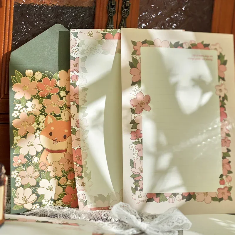 Mailing Envelopes 12pcs/Set Romantic Envelopes Writable Letter Paper Sealing Stickers Wedding Party Greeting Cards Cover School Office Stationery