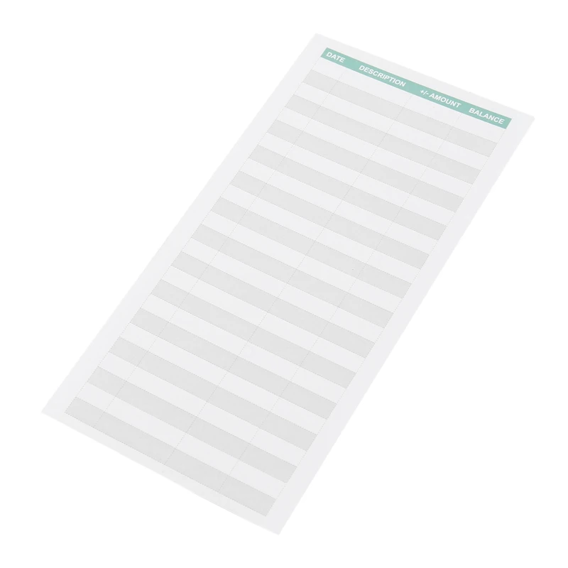 경비 추적기 시트, 종이 맞춤, 개인 예산용 봉투, 지폐 봉투, 60 장