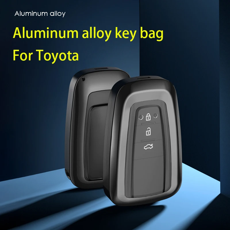 

Aluminum alloy key bag for Toyota Camry Prado Crown Elfa Highlander RAV4 REIZ LEVIN Aluminum alloy key protection case