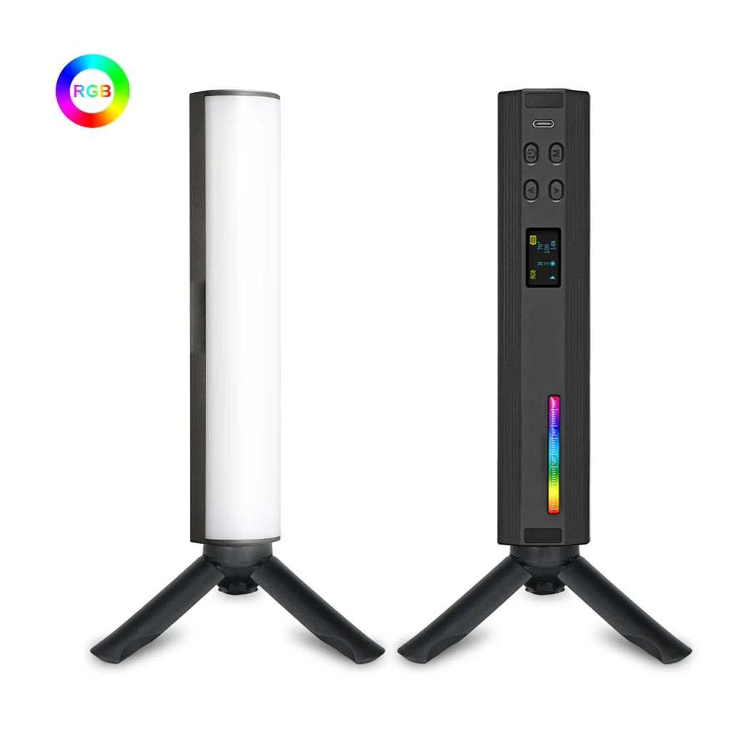 W200 LED RGB 소프트 라이트 튜브 라이트, 핸드헬드 사진 스틱, 크리에이티브 비디오 필, 핸드헬드 LED 라이트 스틱, 360 풀 컬러