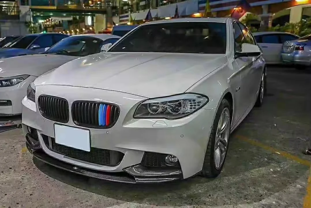 BMW 5 시리즈 F10 M 스포츠 M5 바디킷 Lcd 523I 520D 535 520 용 신형 카본 파이버 프론트 립 바디킷