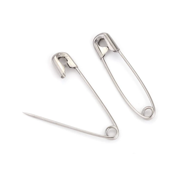 50pcs Stainless Steel Safety Pins Sewing Tool DIY Needles Large Pin For  Clothes Safety Pin Paper