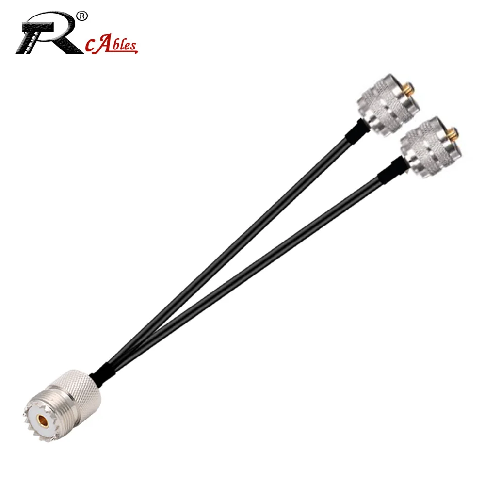 So239 Uhf Femmina A 2X Pl259 Uhf Maschio Rf Coassiale Rg174 Cavo Pigtail Antenna Extension Splitter Tipo Y Per Modem Huawei Zte 4G