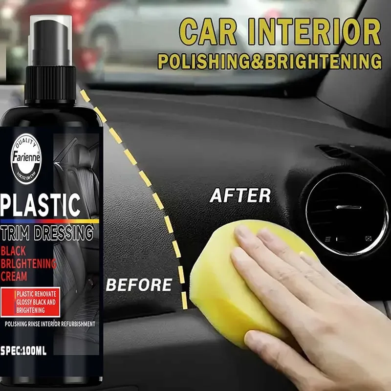 FAREMEI Car Interior Polishing & Brightening Spray, Multi-Surface Shine for Dashboard, Rubber & Plastic, with Before/After BEST SELLERS FAREMEI Car Interior Polishing & Brightening Spray, Multi-Surface Shine for Dashboard, Rubber & Plastic, with Before/After BEST SELLERS
