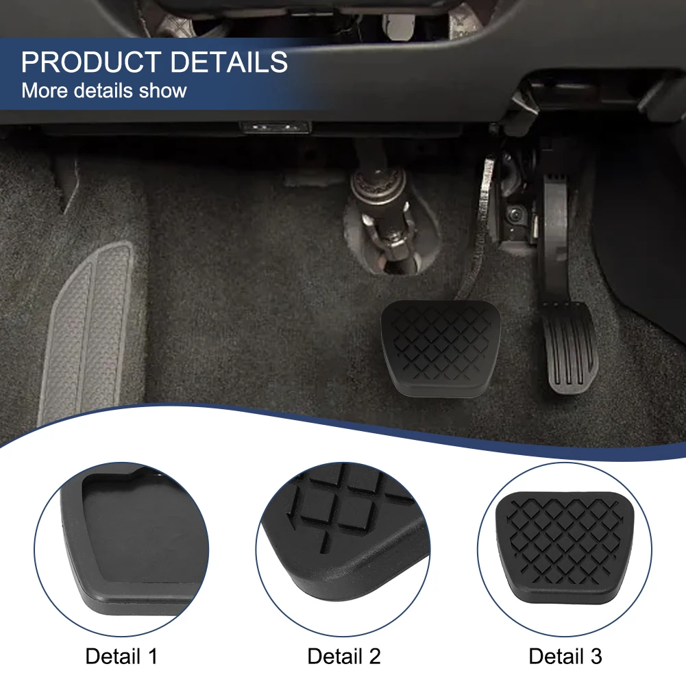 Car Brake Clutch-Pedal Rubber Pad Cover 2 PCS Easy-installation Interior Padel For Honda For Civic Accord 46545SA5000 pedal cover