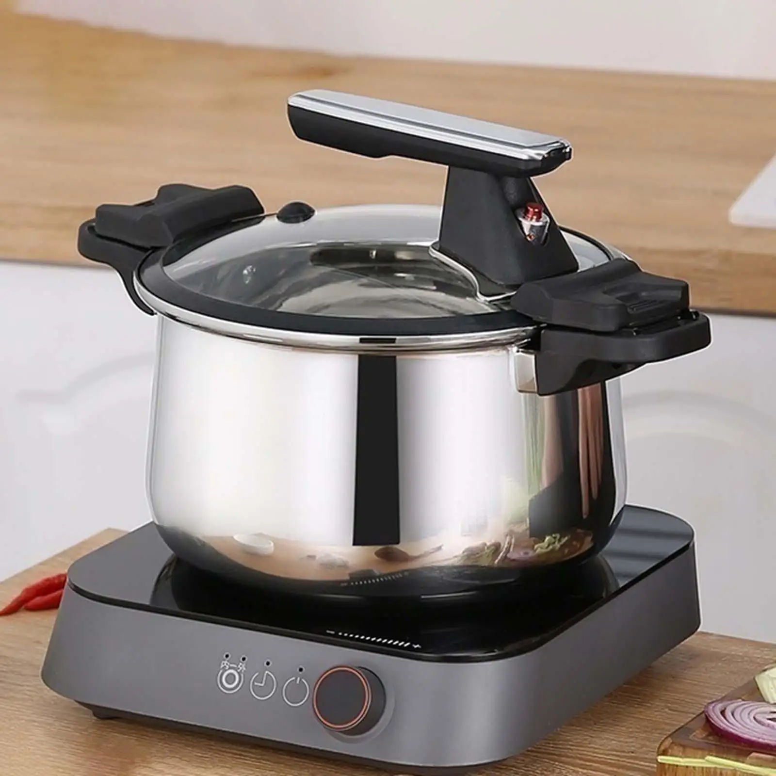 Pressure Cooker Energy Saving Kitchen Soup Pot for Restaurants Hotel Camping