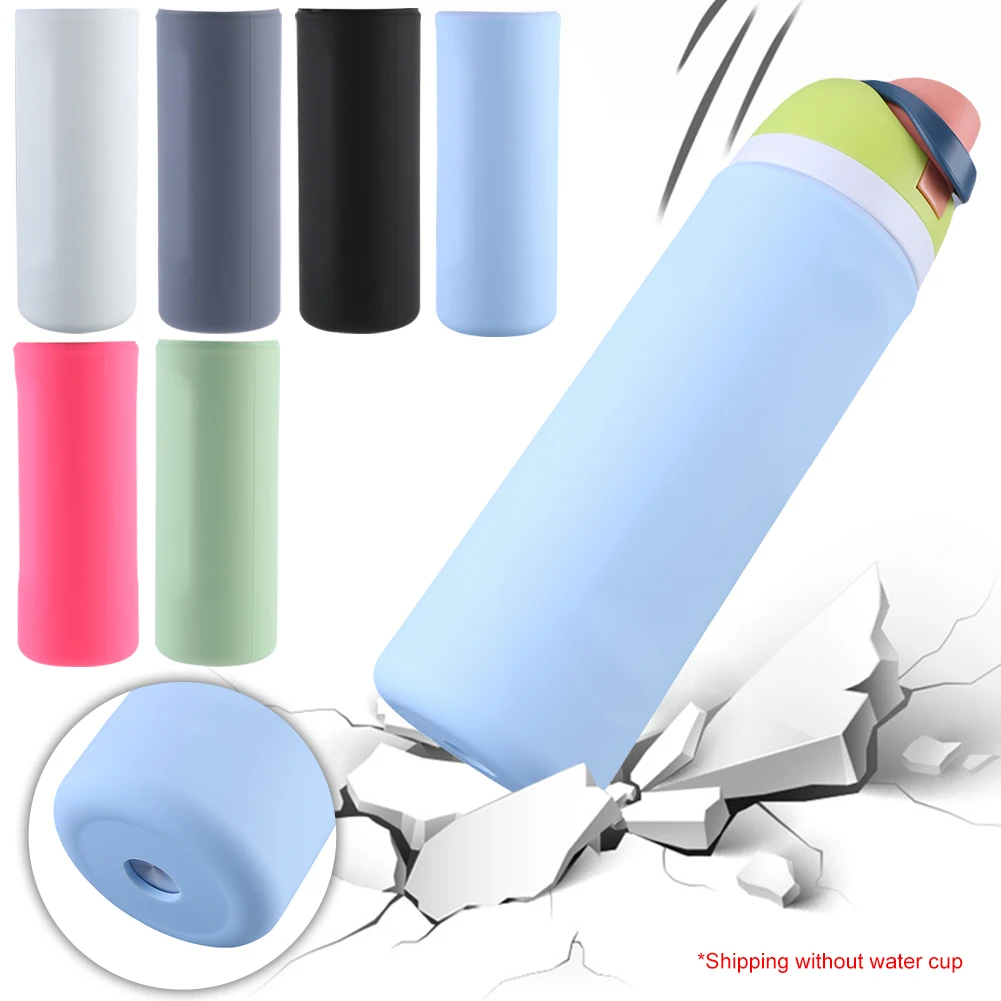 Silicone Boot Full Wrap Protective Sleeve Bottom Protective Case Bottom Cover for Owala 24oz Water Bottle Accessories