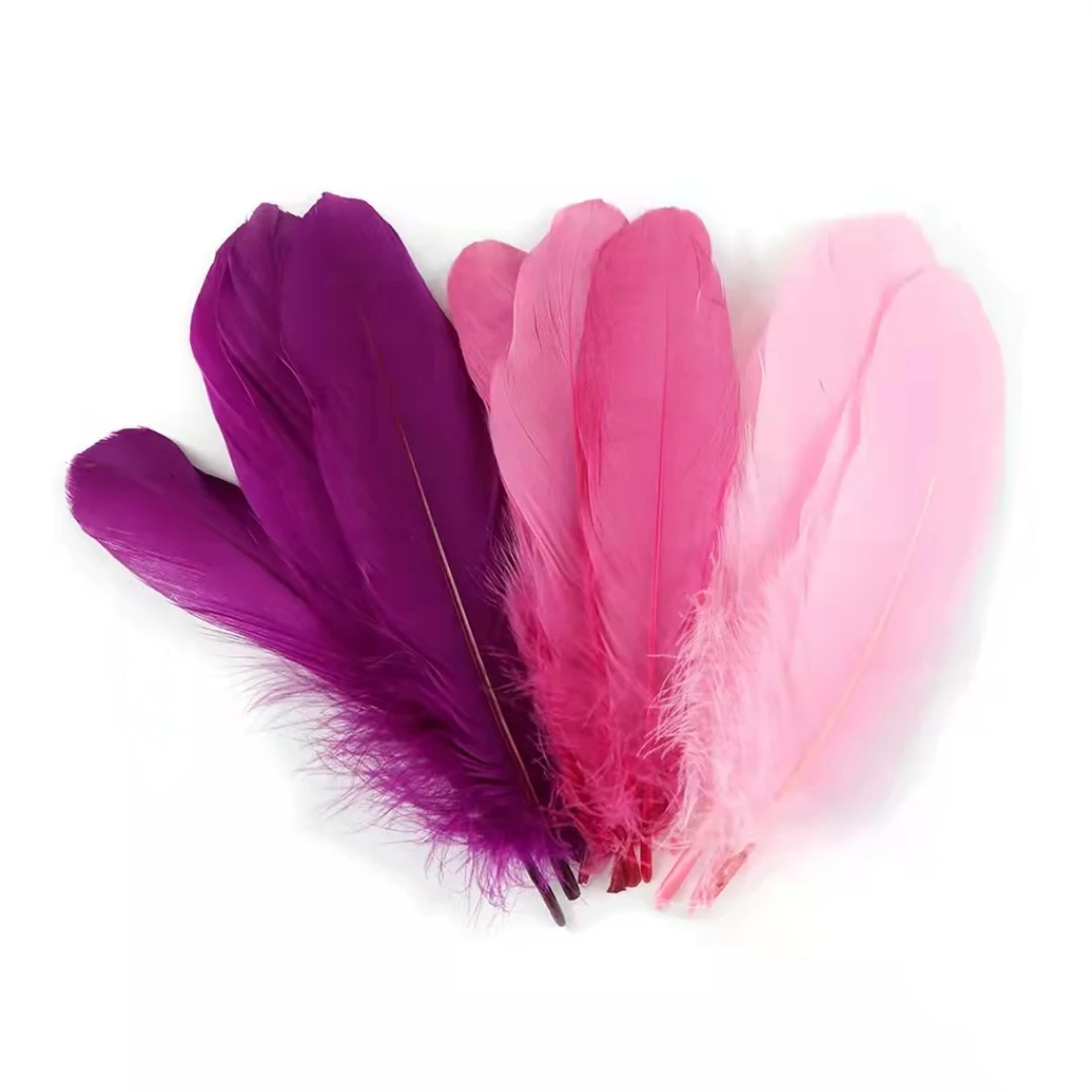 Piume D'Oca Colorate Fai Da Te Grande Ala Galleggiante Plumas Per 15-20Cm Plumas Decor Artigianato Gioielli Che Fanno Accessori Piuma Di Cigno