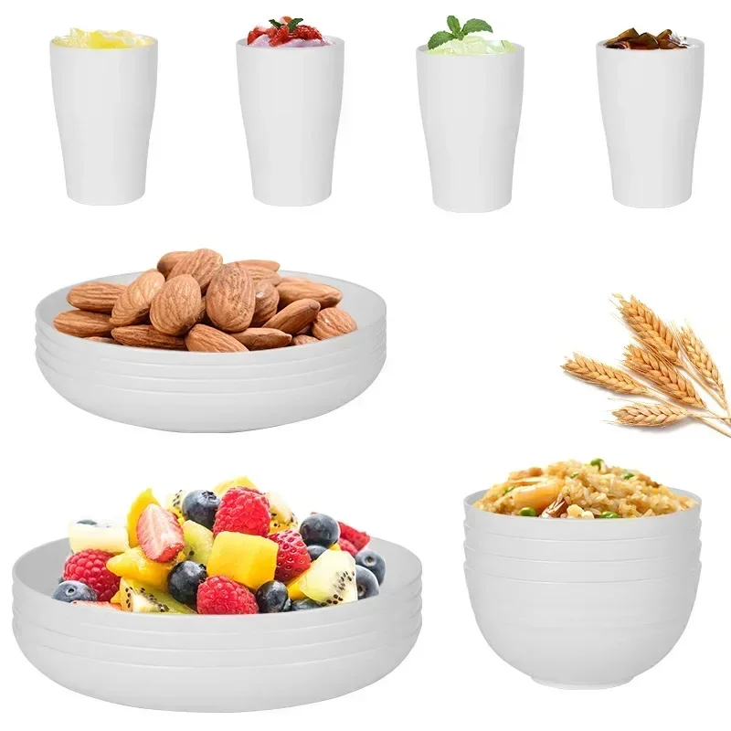 16-Piece Tableware Set Vintage Ceramic Stoneware Set With Dinner&Dessert Plate Bowl Cup