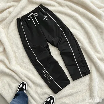 2026 Trendy Men's Star Print Casual Sports Trouser Summer Fitness Training Trousers Suitable For Everyday Commute Outfits Pants