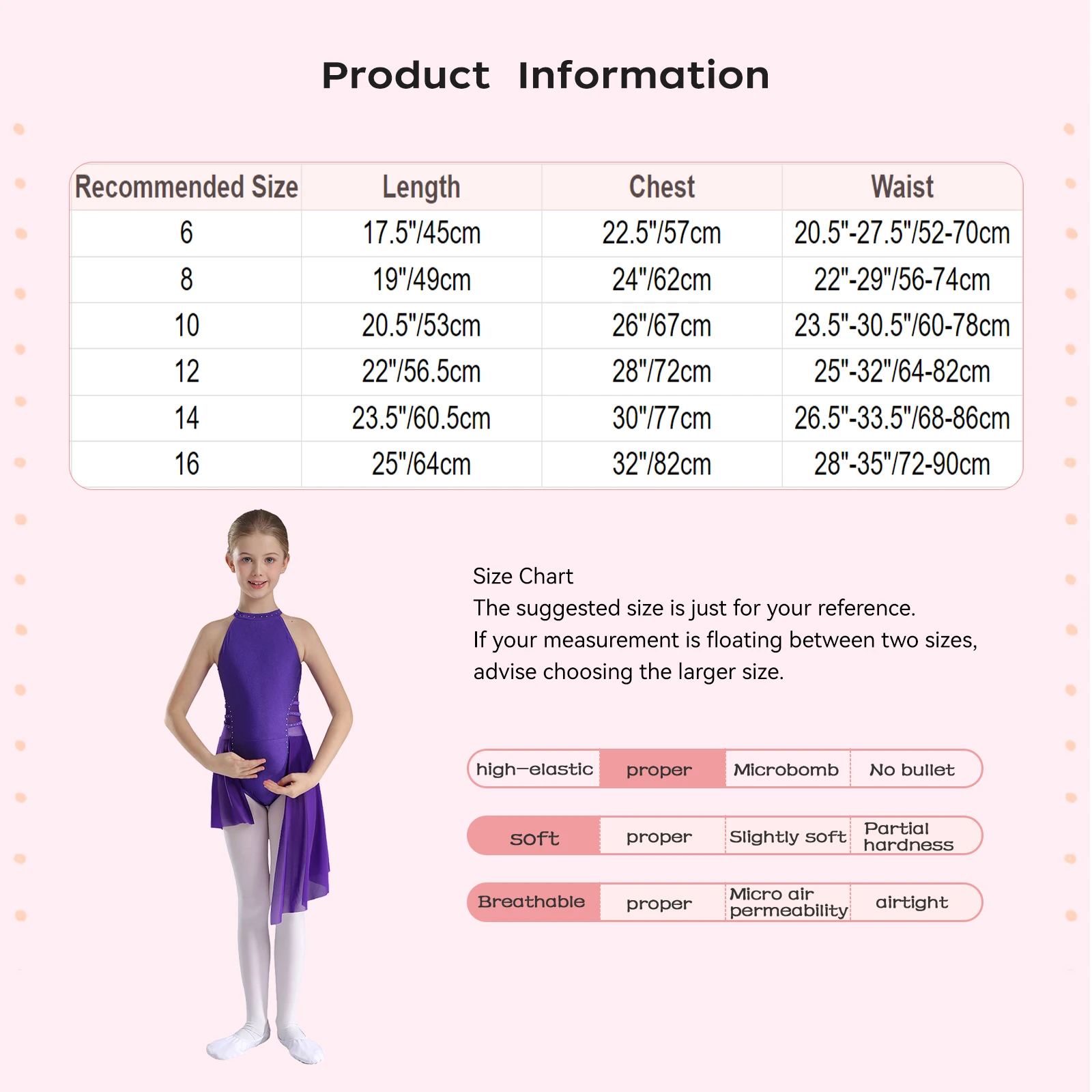 TiaoBug Kids Girls Sleeveless Lyrical Dance Skirted Leotard Keyhole Back Bodysuit for Figure Skating Gymnastics Performance