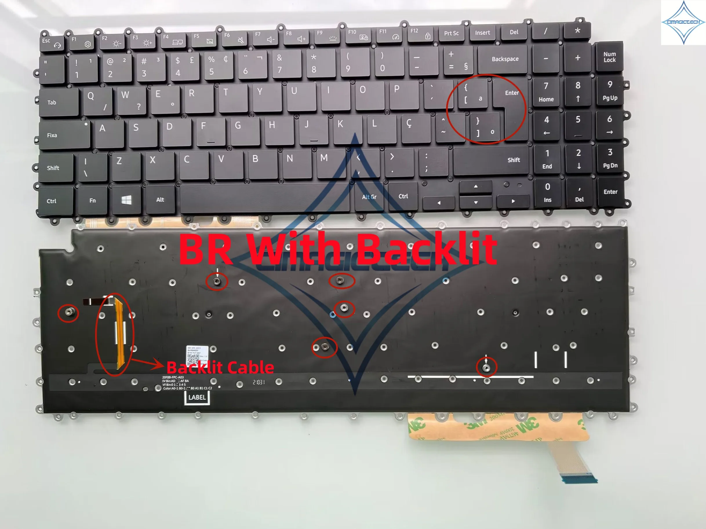 Samsung Galaxy Book 韓国語 ハングル キーボード New UK US BR Brazil KR Korea For Samsung Galaxy Book Pro NP950XDB