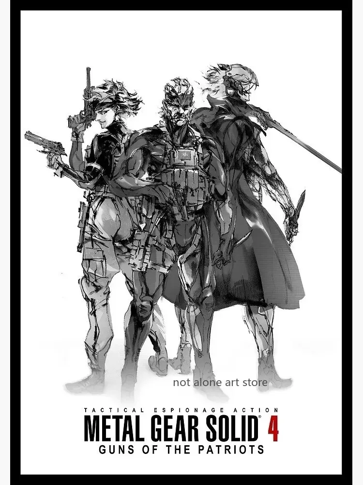 Metal Gear Solid Series Art Poster Canvas Painting - Home Decor Wall Print