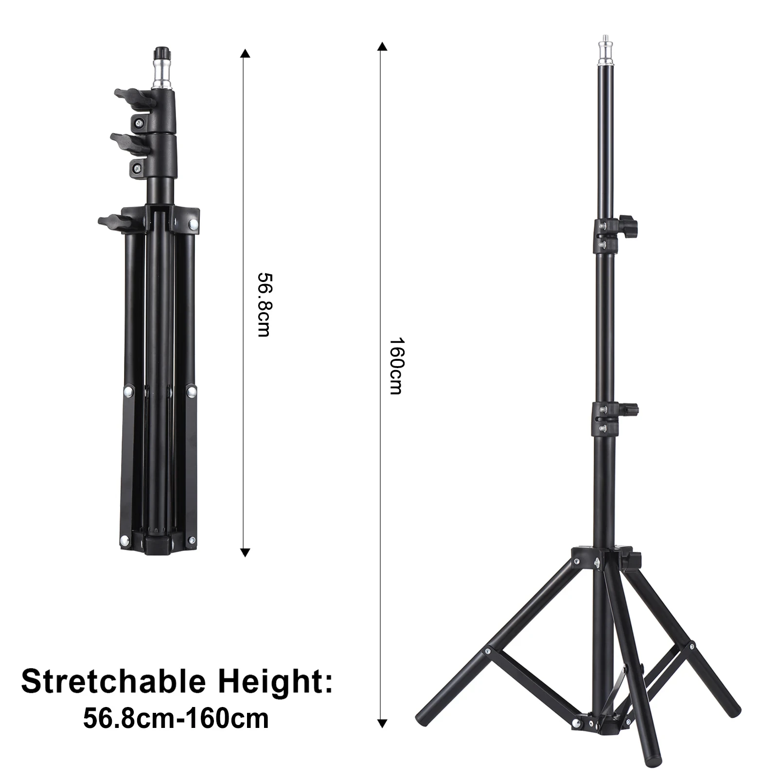 Universal Projector Tripod Stand Stretchable Projector Bracket Aluminum Alloy Portable Holder Adjustable Height for LCD Project 6