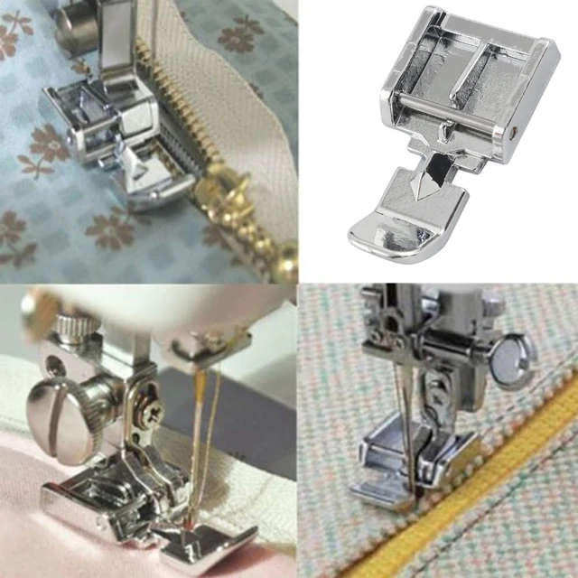 ZIGZAGSTOR 820474096 Pied Presseur Pour Fereture éclair Invisible Pour Achine à Coudre Pfaff