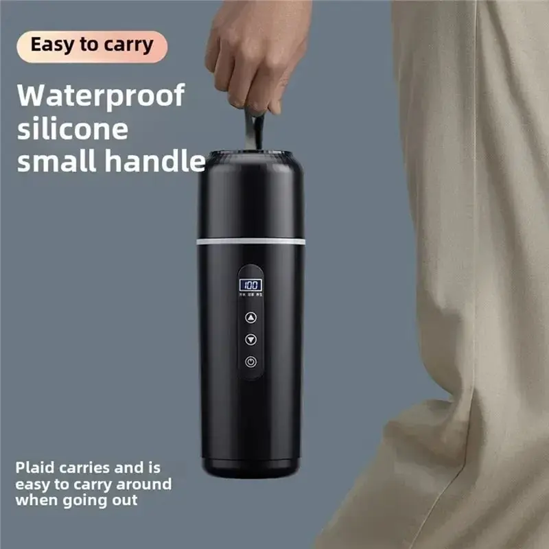 자동차용 USB 전원 500ML 전기 온수병 24V DC 휴대용 여행 컵 자동차 및 출퇴근용