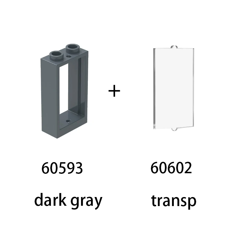 MOC Technology Parts 60593 Fenster 1 x 2 x 3, kompatibler Ziegelstein, DIY-Teile, praktisches Bau-Puzzle-Geschenk für Kinder – Detail 7