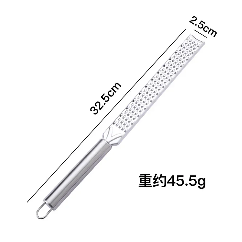 Stainless Steel Grater Cheese Long Planer Baking Handheld Cheese Grater Chocolate Lemon Peel Scraper Grinding Tool