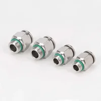 PC PNEUMATIC Quick Connector 304 สแตนเลสสตีล G ด้าย M5 M6 1/8 "1/4" 3/8 "1/2" BSP ด้ายภายนอกท่อน้ําแก๊ส CONNECTOR 5