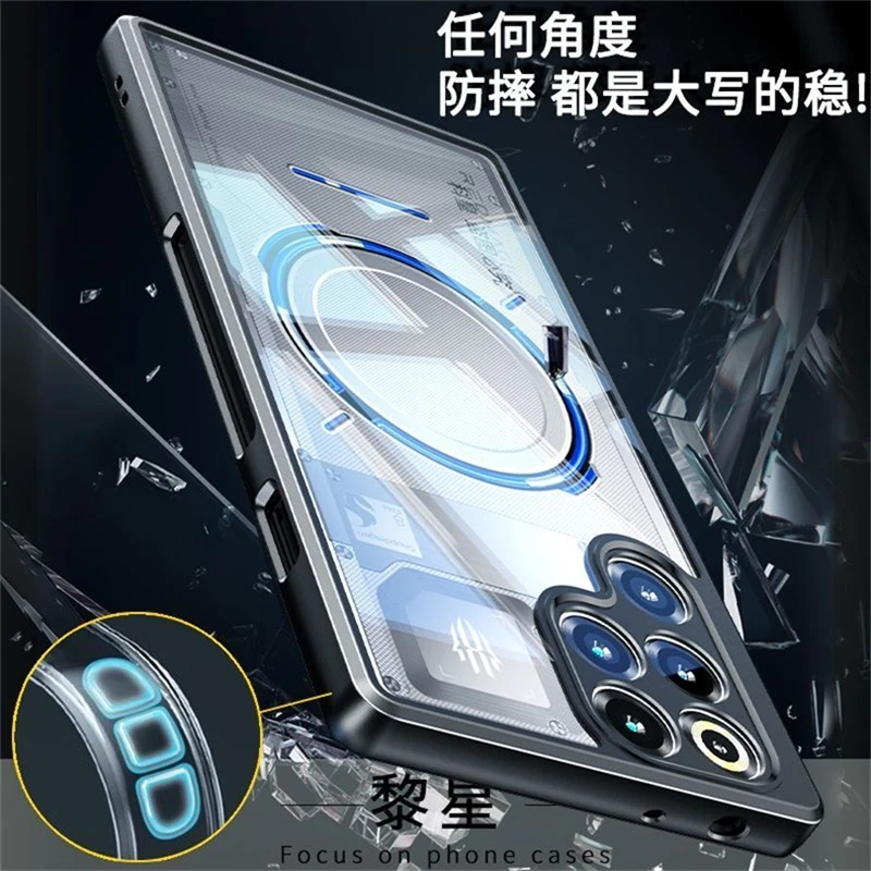 Transparent Acrylic Hard Cover | Anti-Fall Protection for Red Magic 11 Pro Plus