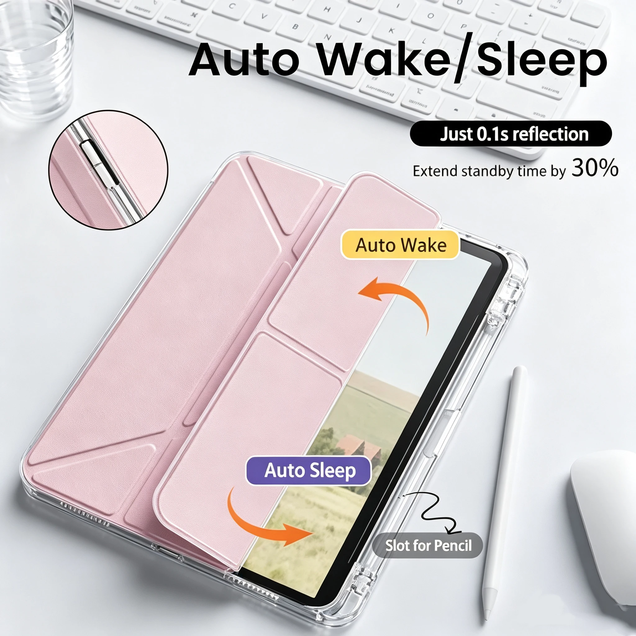 Premium Tablet Case with Smart Cover Design