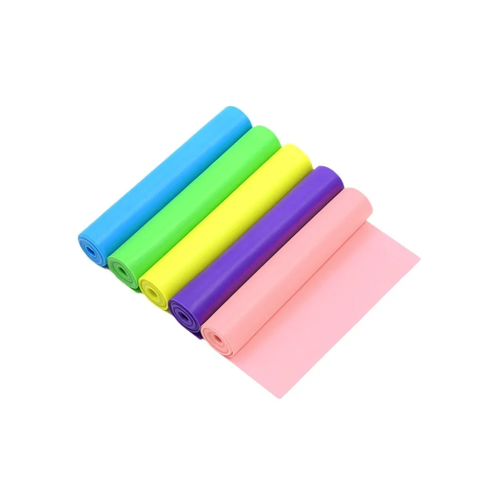 Yoga Pilates Resistance Band Long Training Stretch Bands for Physical Therapy Lower Body home Strength Elastic Exercise Bands