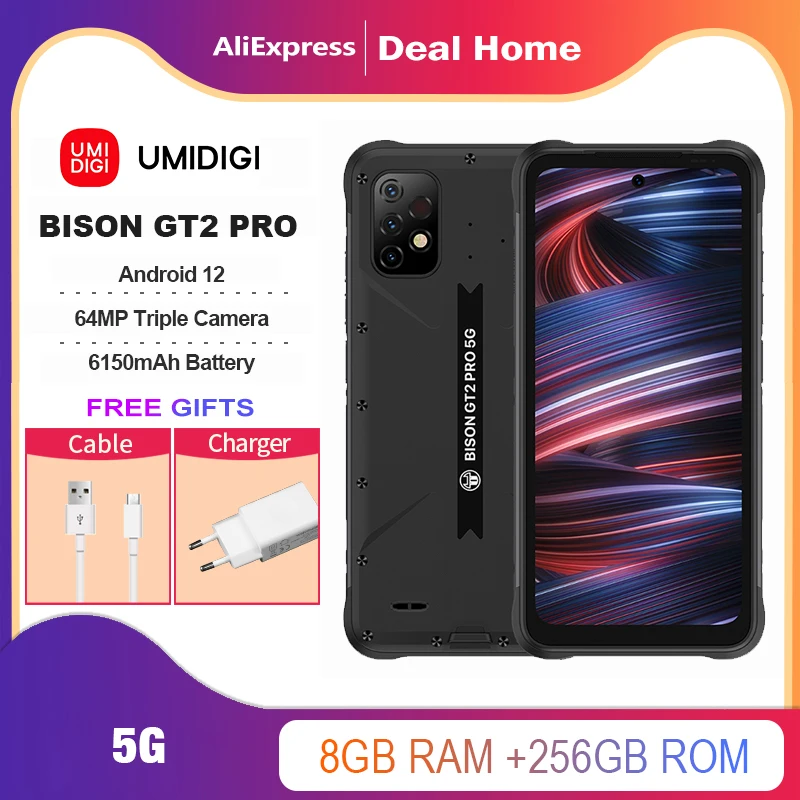 ANDROID - UMIDIGI BISON GT2 PRO スマートフォン Android 12 Amazon.com: UMIDIGI 5G Rugged Smartphones Unlocked,Bison GT2