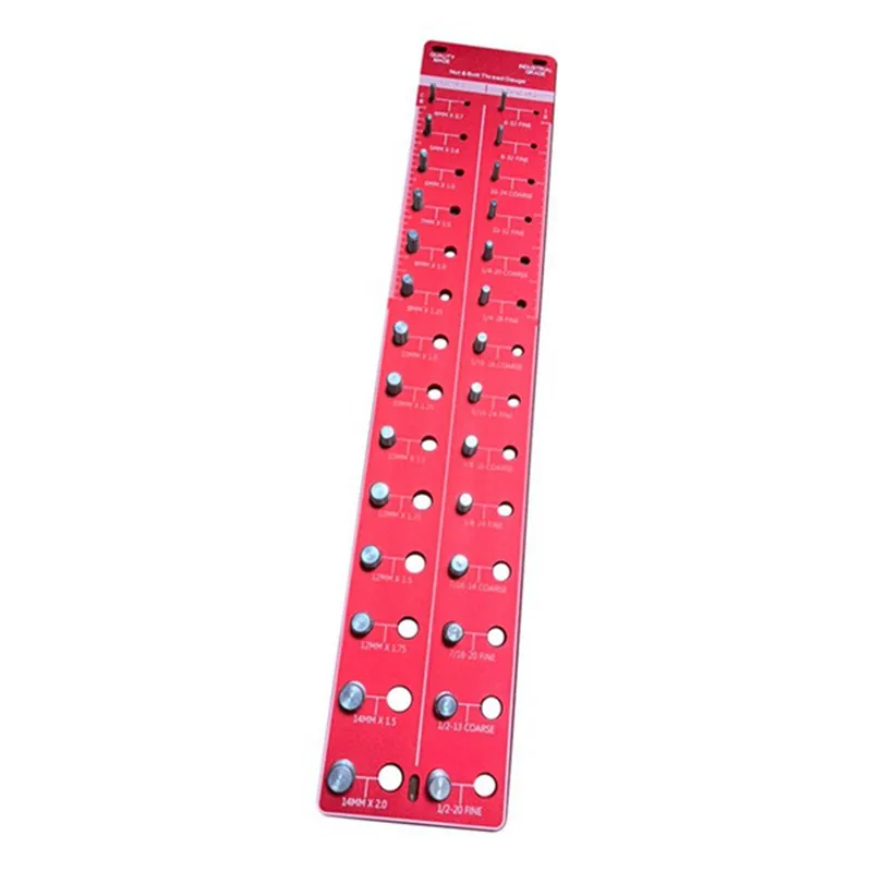 Thread Checker, Thread Size Checker, Nut and Bolt Thread Checker 28 Bolt  Size and Thread Gauge, Bolt Gauge, Bolt and Nut Identifier Gauge for Hanging