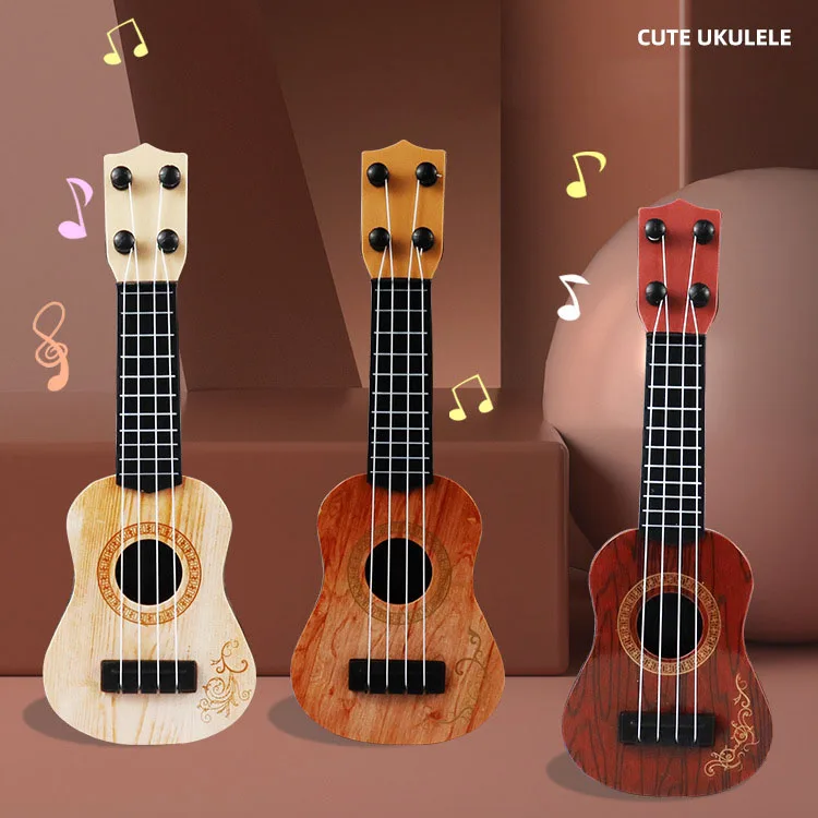 Children Simulation Guitar Mini 4 Strings Ukulele Musical Instruments Toy Kids Guitar Beginners Baby Early Education Toy Gift 3