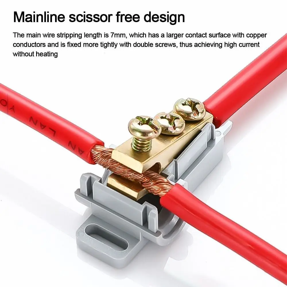 High Power Electrical Connector Brass Quick Terminal Block