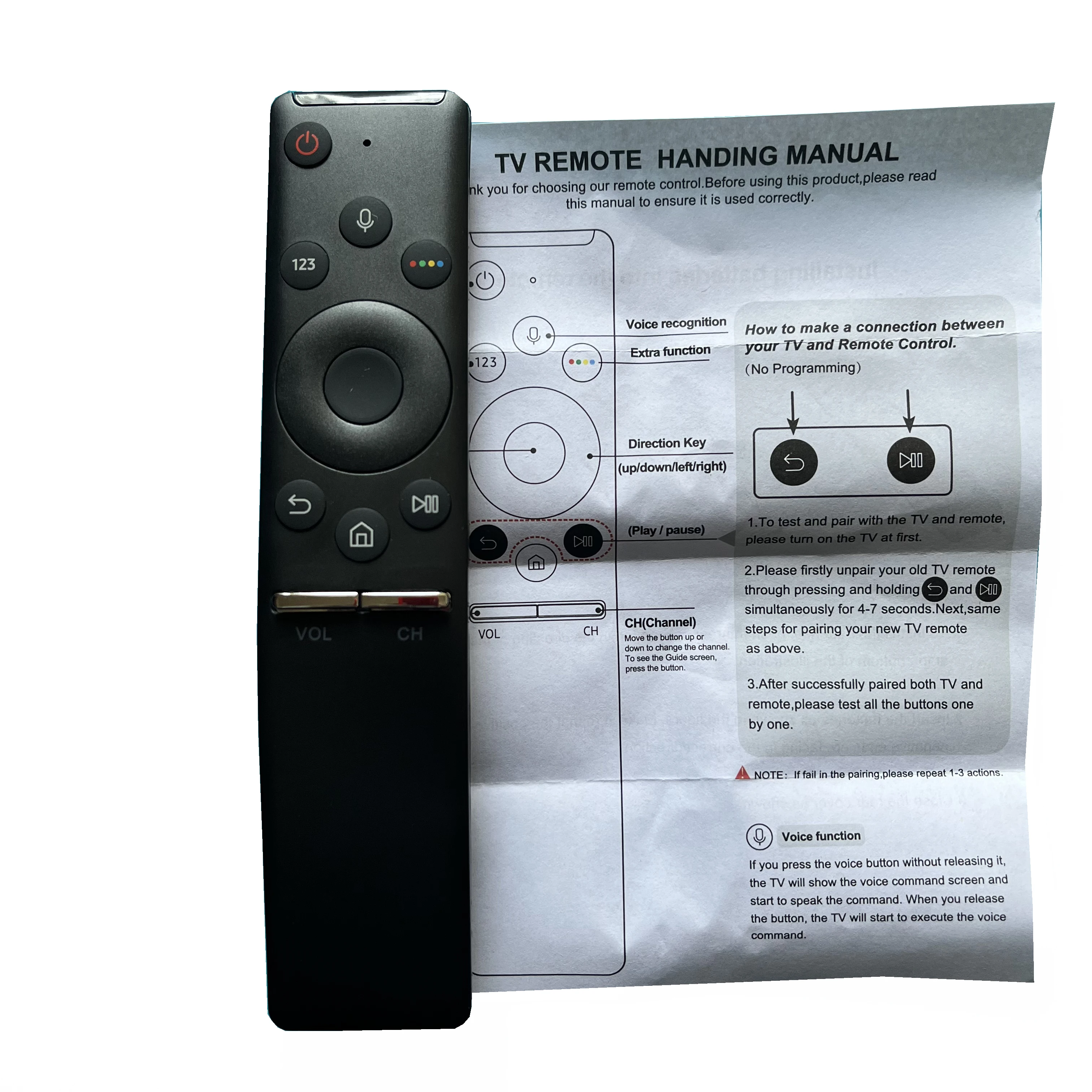New Bluetooh Voice Remote Control Replace For Samsung BN59