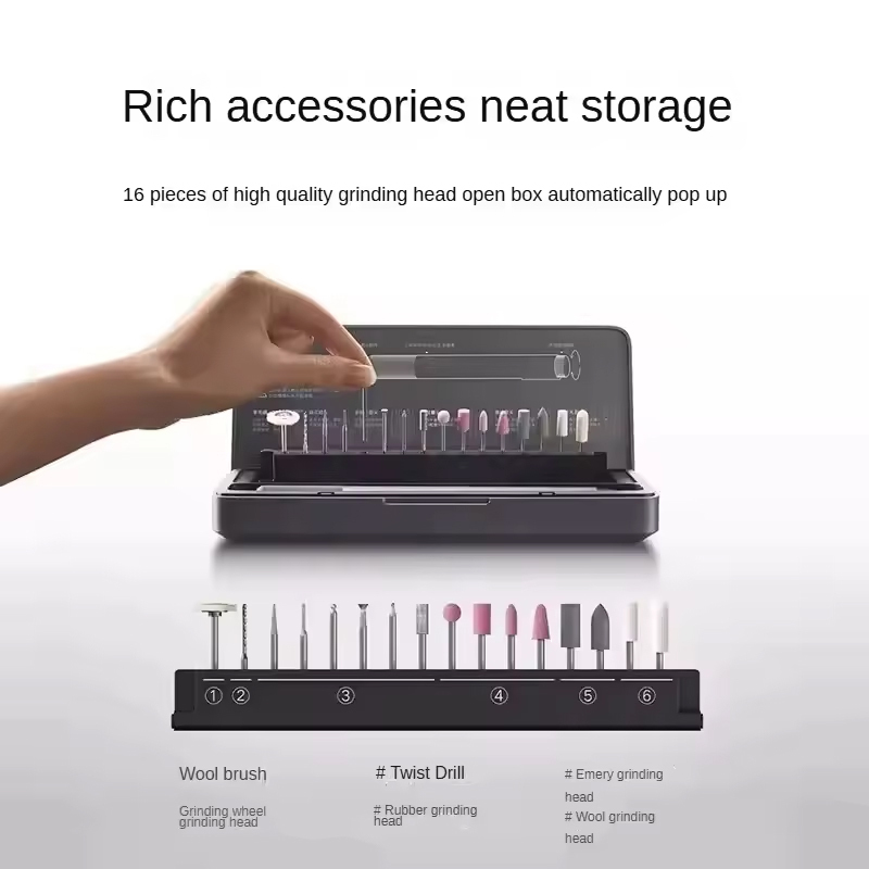 Xiaomi Mijia Electric Grinding Pen 22000r/min Brushless Motor Fast Carving Polishing Burnishing Drilling Mini Grinder Home Tool