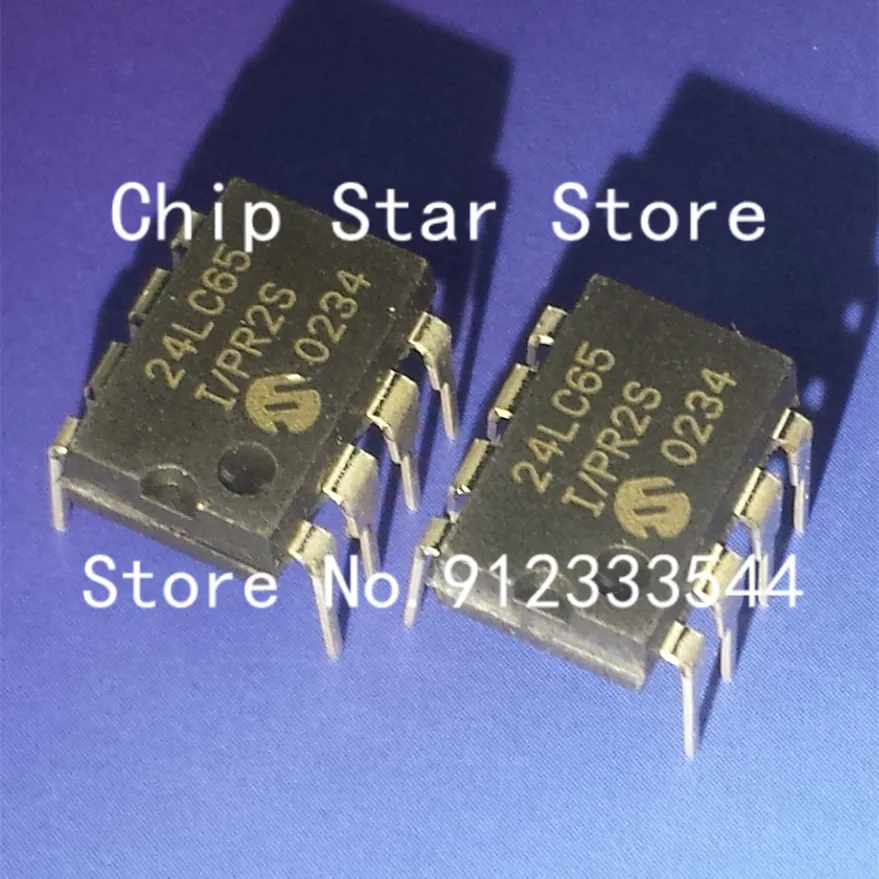 

5-50 шт. 24LC65-I/P 24LC65 DIP8 100% новый и оригинальный