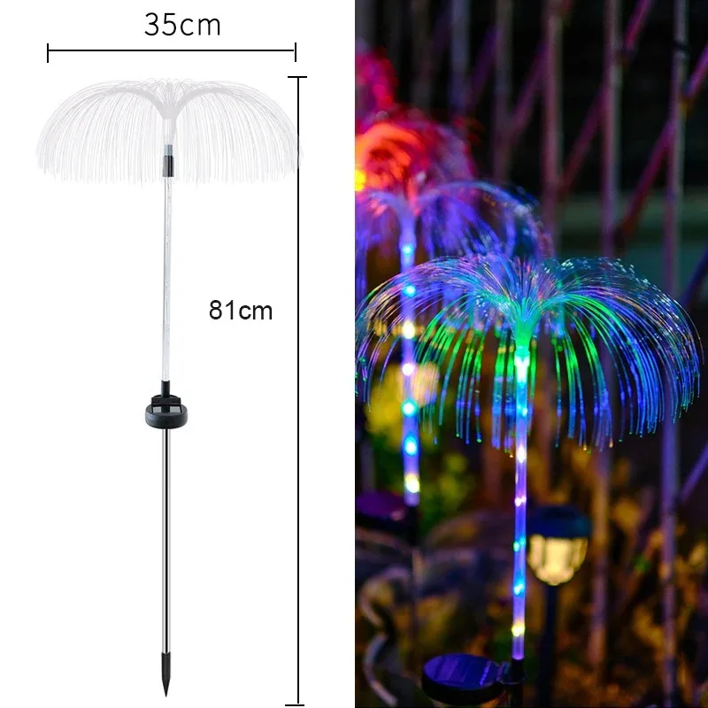 Outdoor LED Solar Lights 7 Colors Jellyfish Lamp Waterproof Solar Flowers Light For Garden Lawn Pathway Wedding Party Decoration