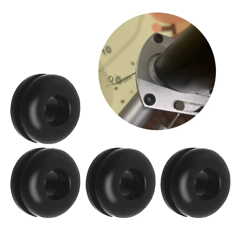 4pcs/Bag Bedplate Grommets BLACK Rubber Compatible With SME- 3009 3012 SME- 3009 3012 Base Plate Grommets 2