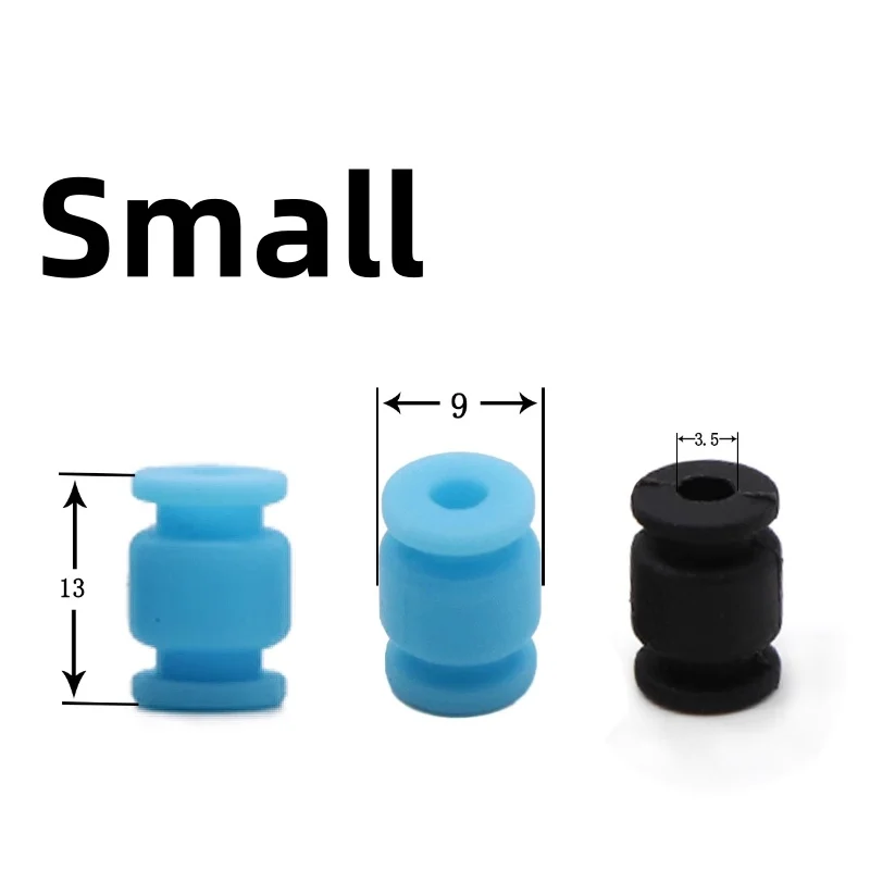 Boules anti-vibration en silicone installées sur un contrôleur de vol de drone FPV.