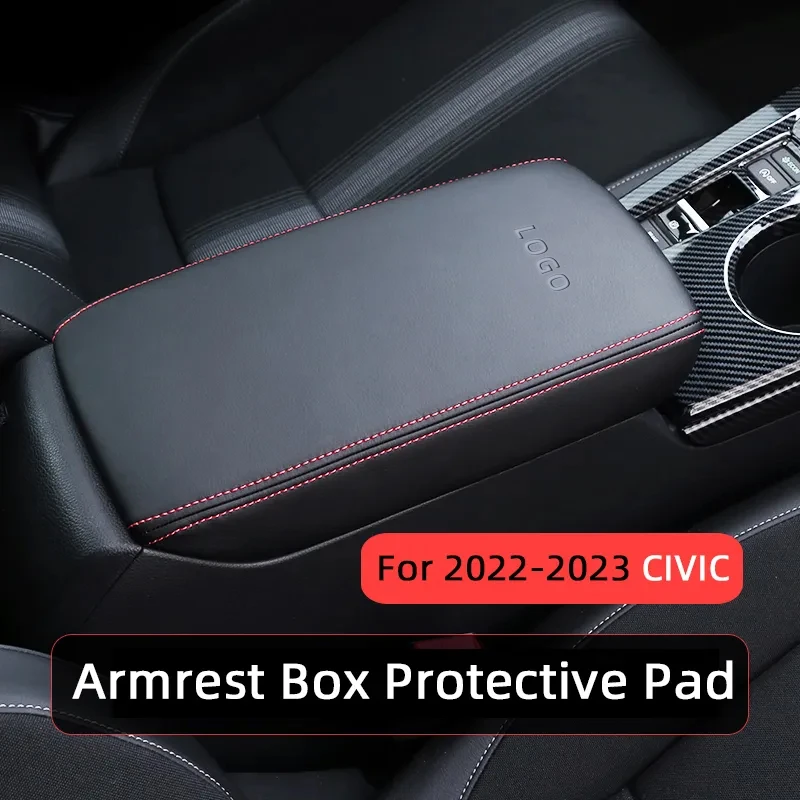 Per Honda 2023 Civic 11Th Gen Civic Car Bracciolo Mat Center Storage Box Pad Protector Copertura In Pelle Accessori Per La Decorazione