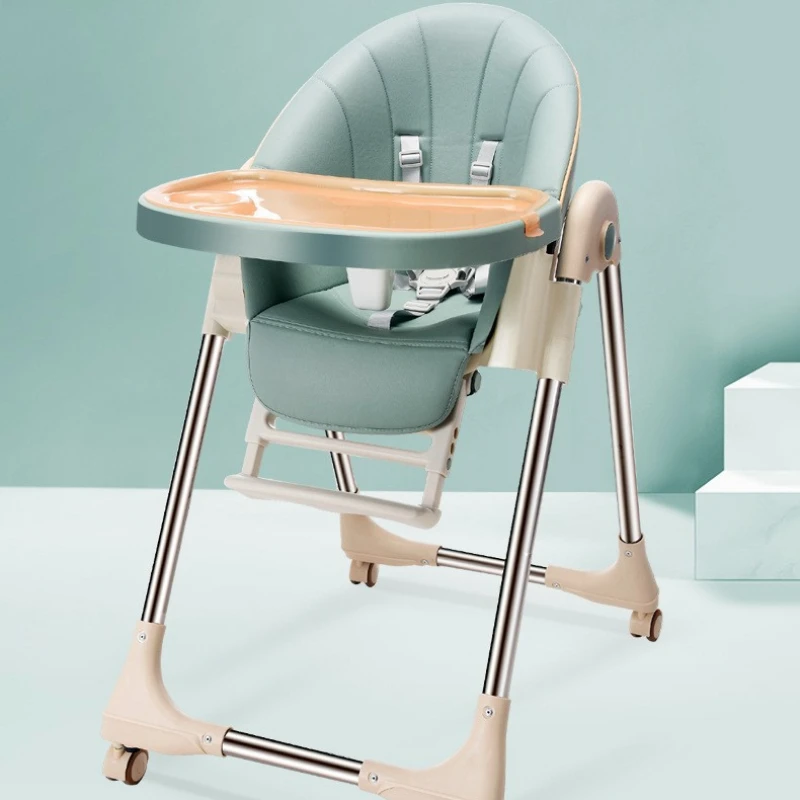 Multi-Functional Highchair-Convertible to Reclining Seat Adjustable Levels Easy-to-Clean Cushion, Versatile Baby Feeding Chair