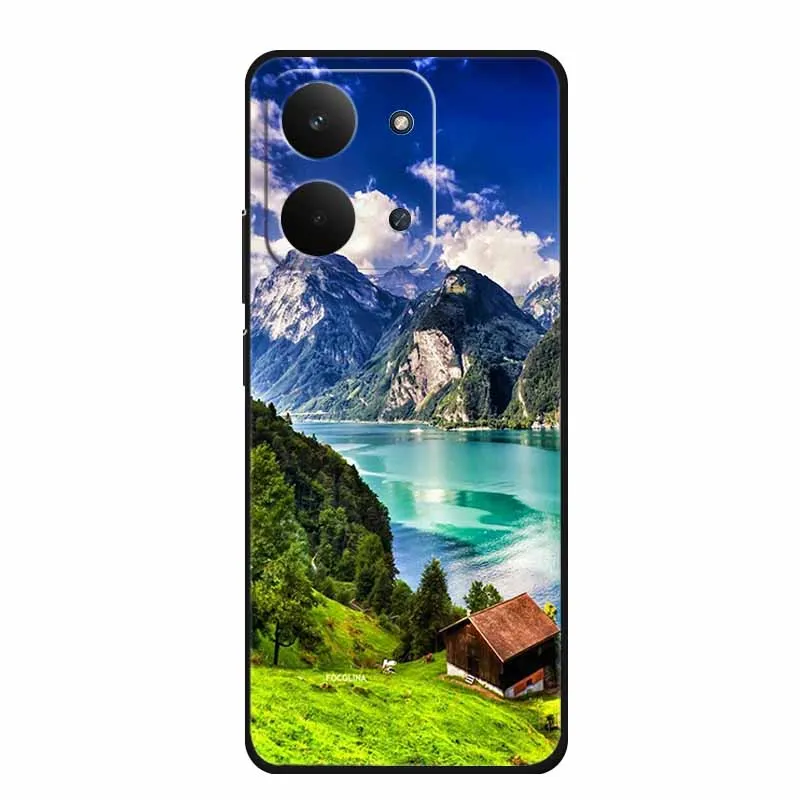 Sleek Black Silicone Soft TPU Phone Case - Protective Back Cover
