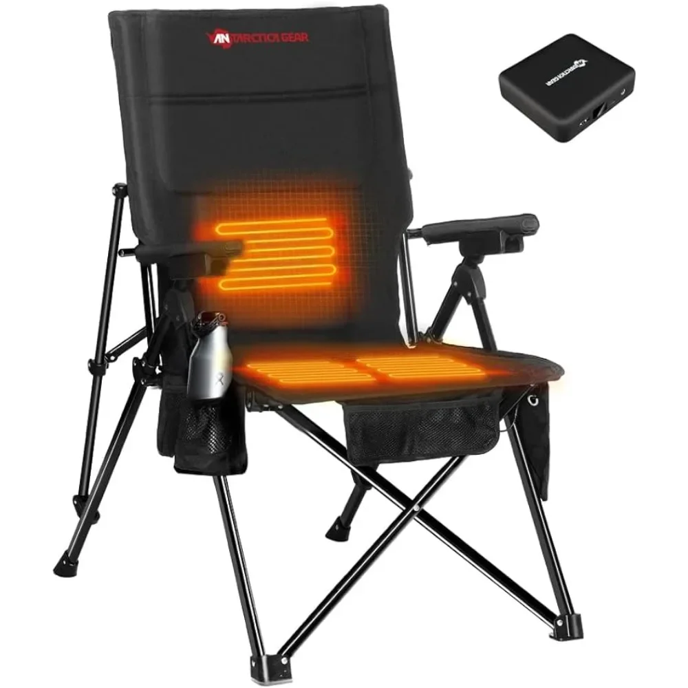 

OEING ANTARCTICA GEAR Heated Camping Chair, Heated Portable Chair, Perfect for Camping, Outdoor Sports, Picnics, and Beach Party